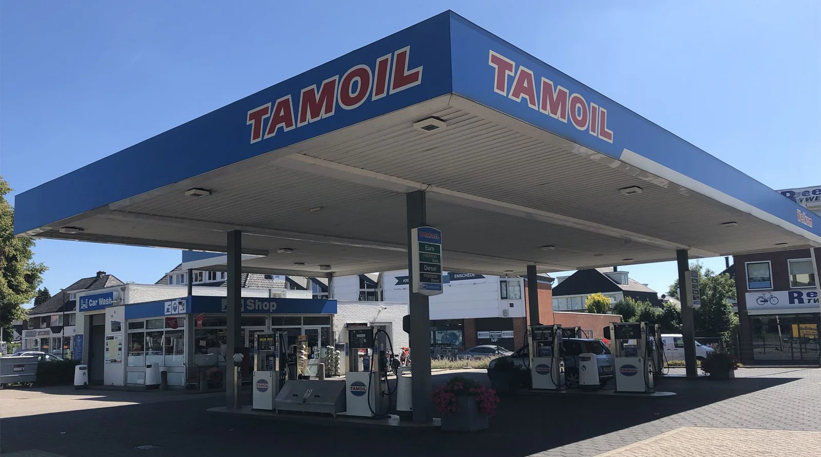 Tamoil Tankstation de Laares, wasstraat in Enschede