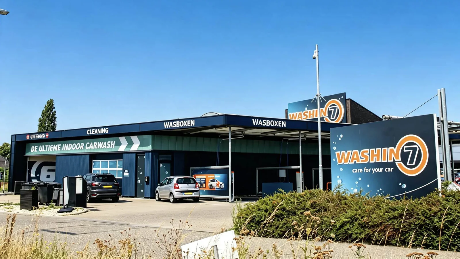 Washin7 Cuijk, wasstraat en wasbox in Cuijk
