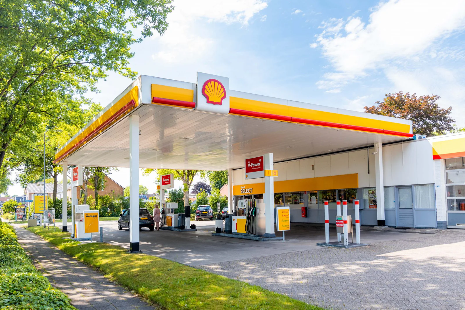 Tankstation en voorterrein – Shell Timmerman De Wijk, de Wijk