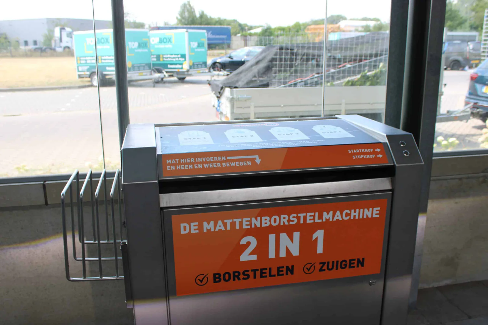 Mattenreinigingsmachine bij Washin7 Rijen