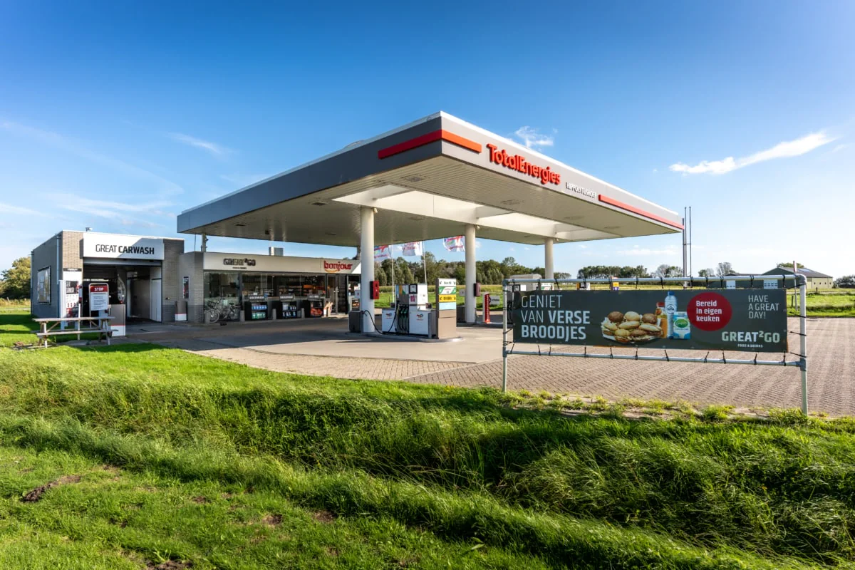 TotalEnergies Hippolytushoef, wasstraat en wasbox in Hippolytushoef