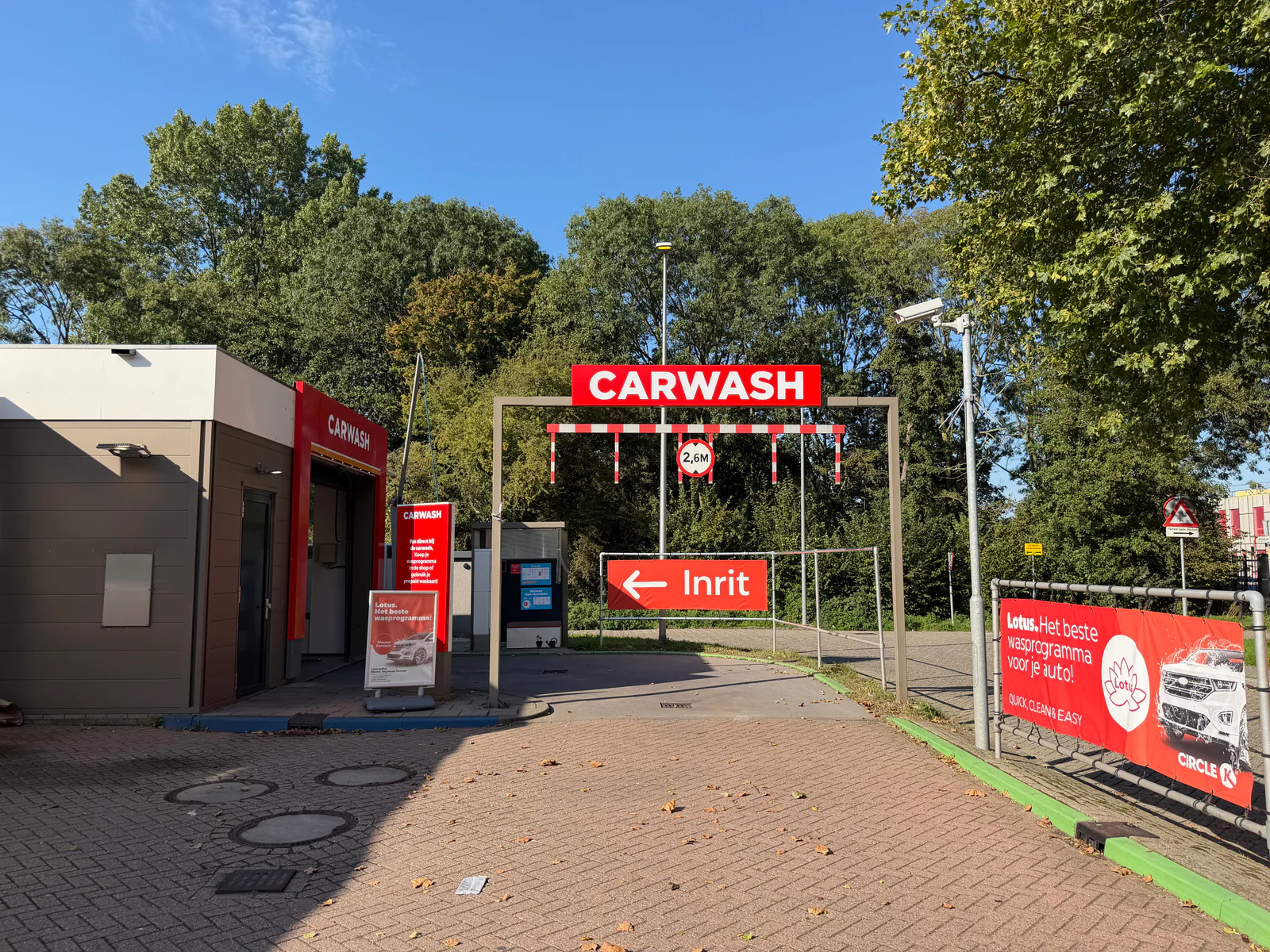 Circle K Carwash Schiebroek, wasstraat en wasbox in Rotterdam