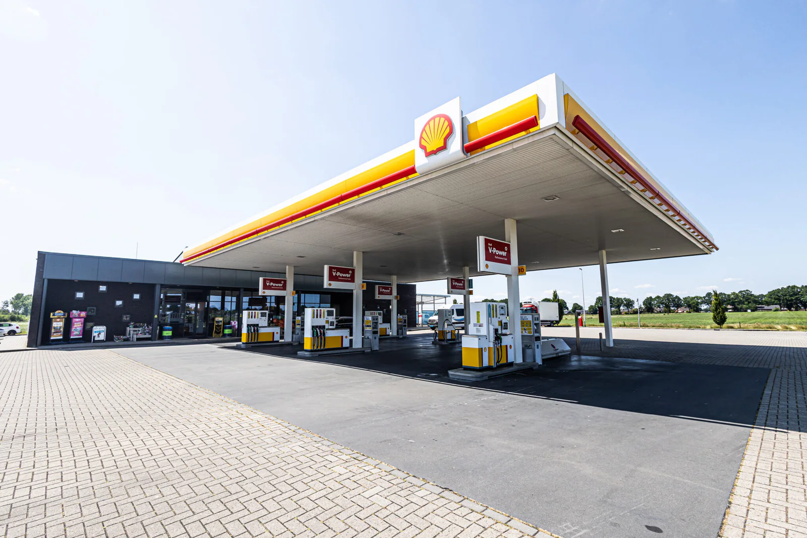 Tankstation en voorterrein – Shell Slagharen, Slagharen