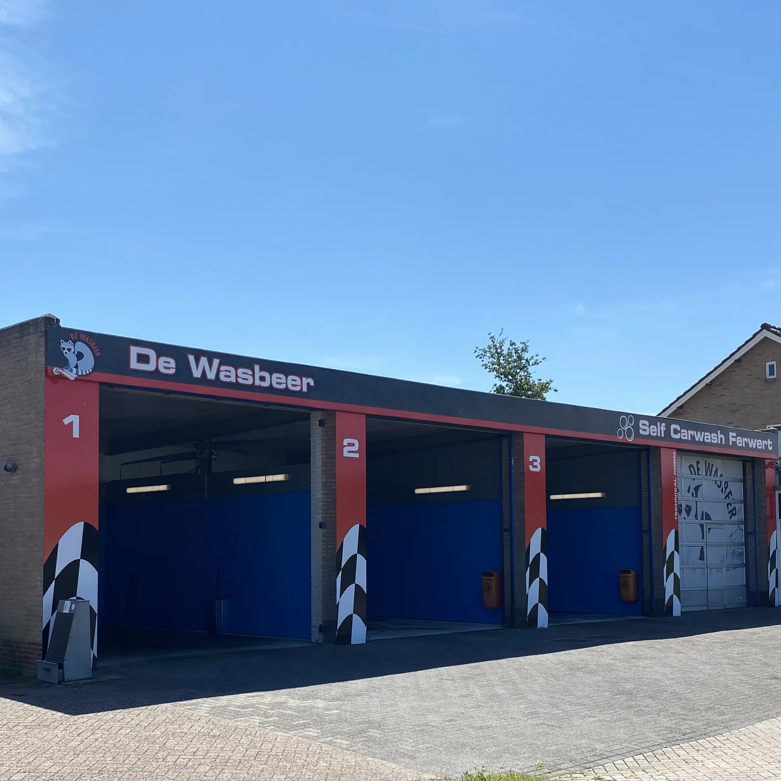 De Wasbeer Ferwert, wasbox in Ferwert