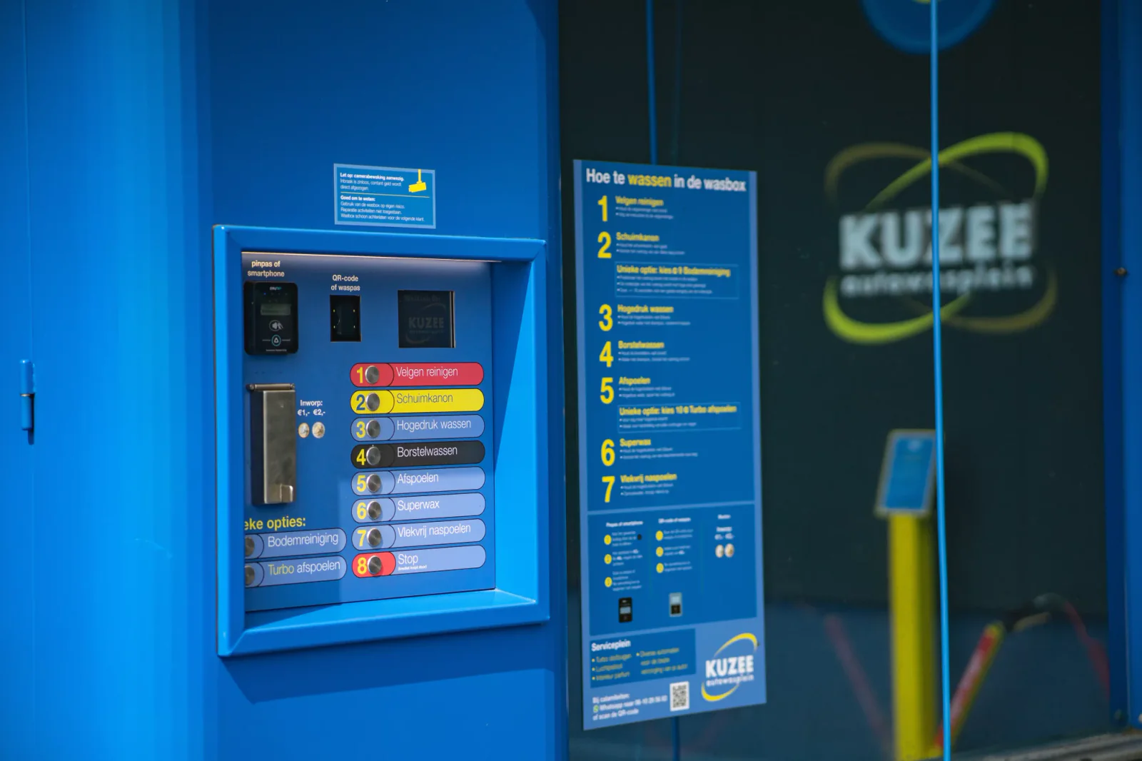 Autowasplein Kuzee Goes, wasbox in Goes