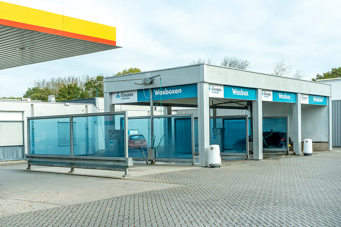 Overdekte wasboxen bij Gildenhof – Shell Gildenhof, Lelystad